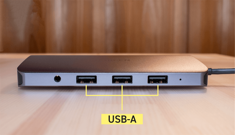 UGREEN USB-Cハブ 10in1のUSB-Aポート