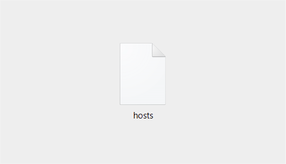 デスクトップにあるhostsファイル